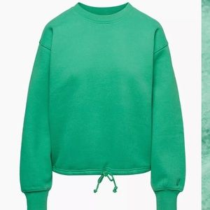 Aritzia TNA Cozy Fleece Drawcord Boyfriend Sweatshirt